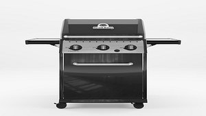 Crown Cabinet Barbecue and Grill 3D Model 3D model