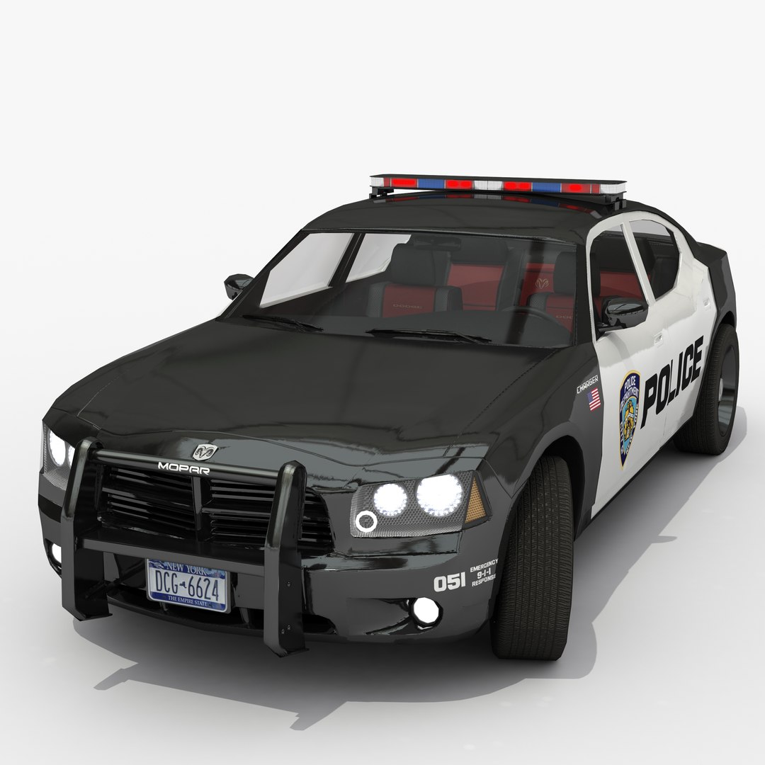 3D Police Car - TurboSquid 1291047