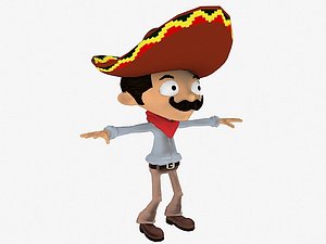 3d model mexican mecanim stand-alone