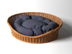 Willow Dog Cat Pet Wicker Basket