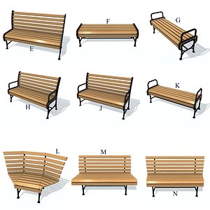 Collection of benches. Part 1.