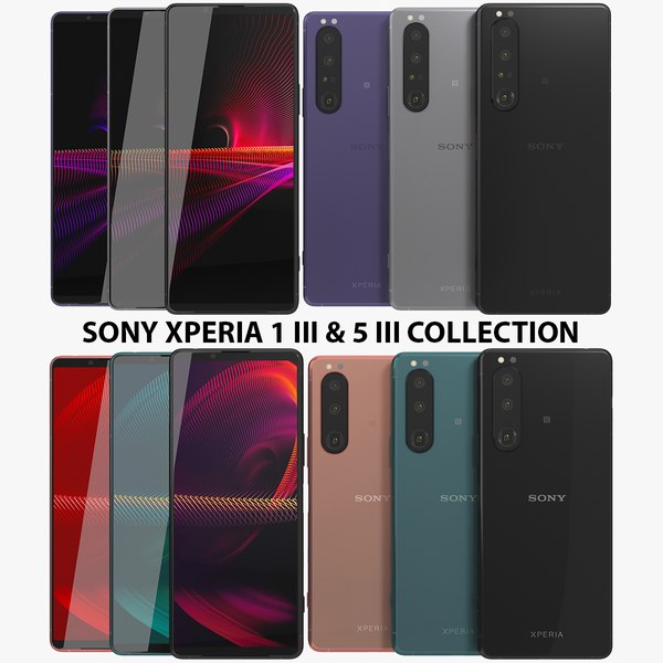 Sony Xperia 1 Iii And 5 Iii Collection 3d Model Turbosquid