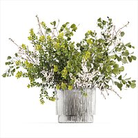 Bouquet Branch Of Cherry Blossoms Greenery Sakura 438