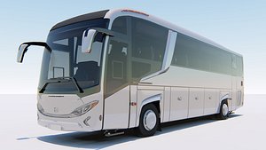 3D model vehicle bus transport
