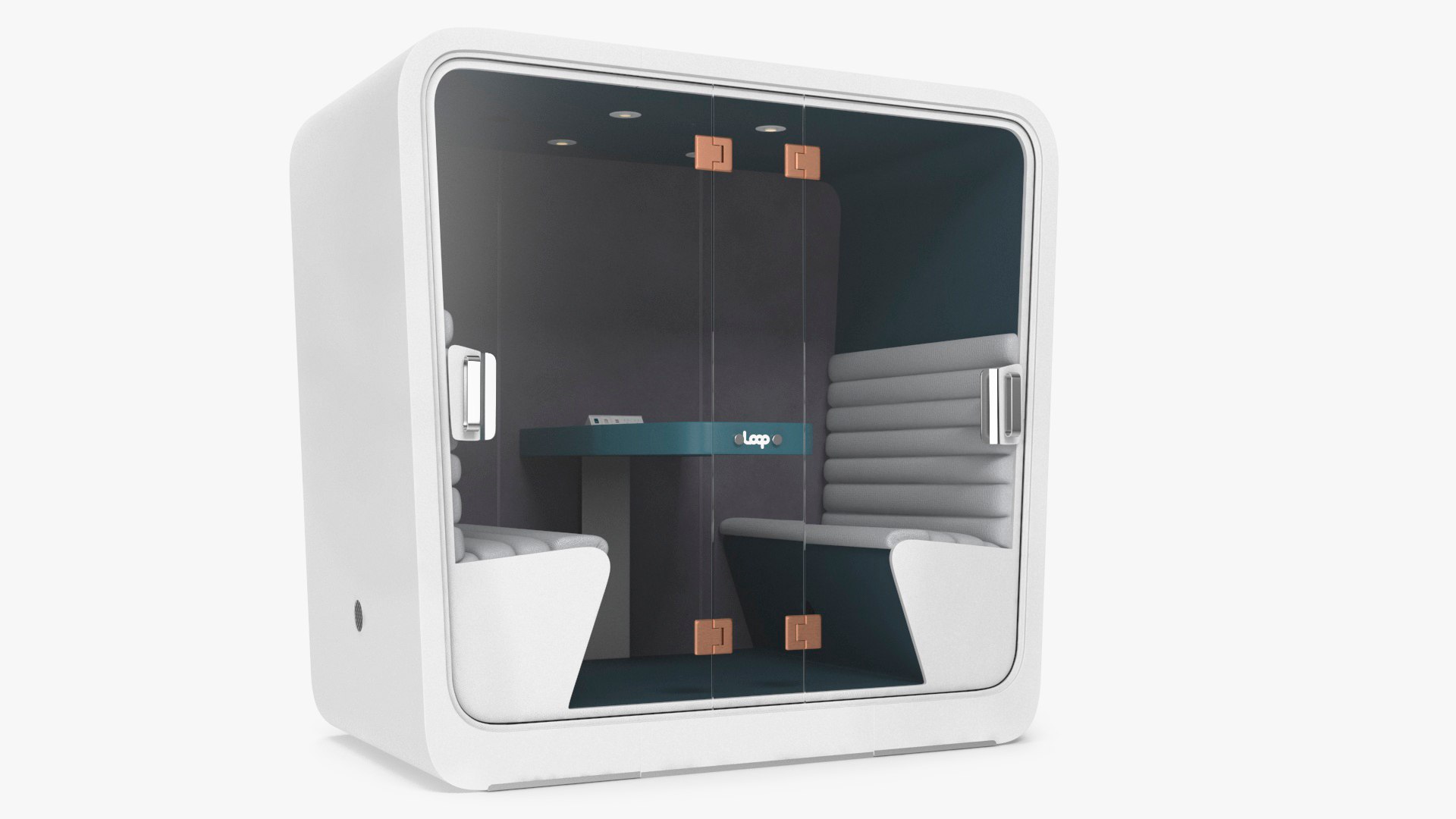 Acoustic Enclosed Meeting Pod Loop 3D model preview