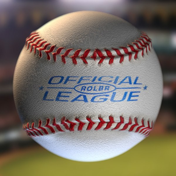 baseball stitching 3d model