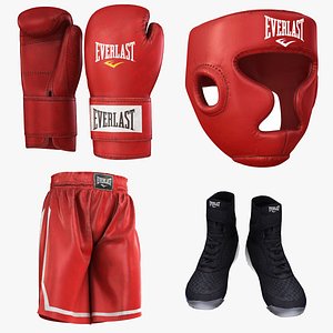 Boxing Cloth Collection Red model