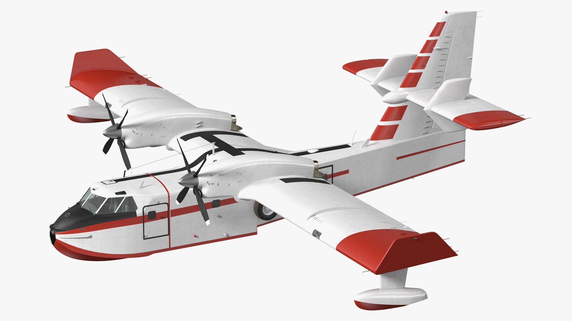 Amphibious Aircraft Flight 3D model preview