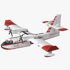 Amphibious Aircraft Flight 3D model