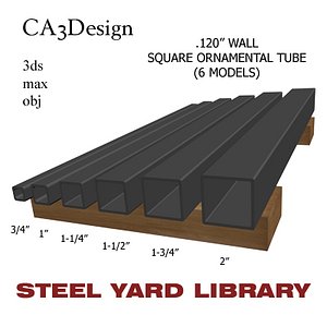 120 Wall Sq Orn Tube
