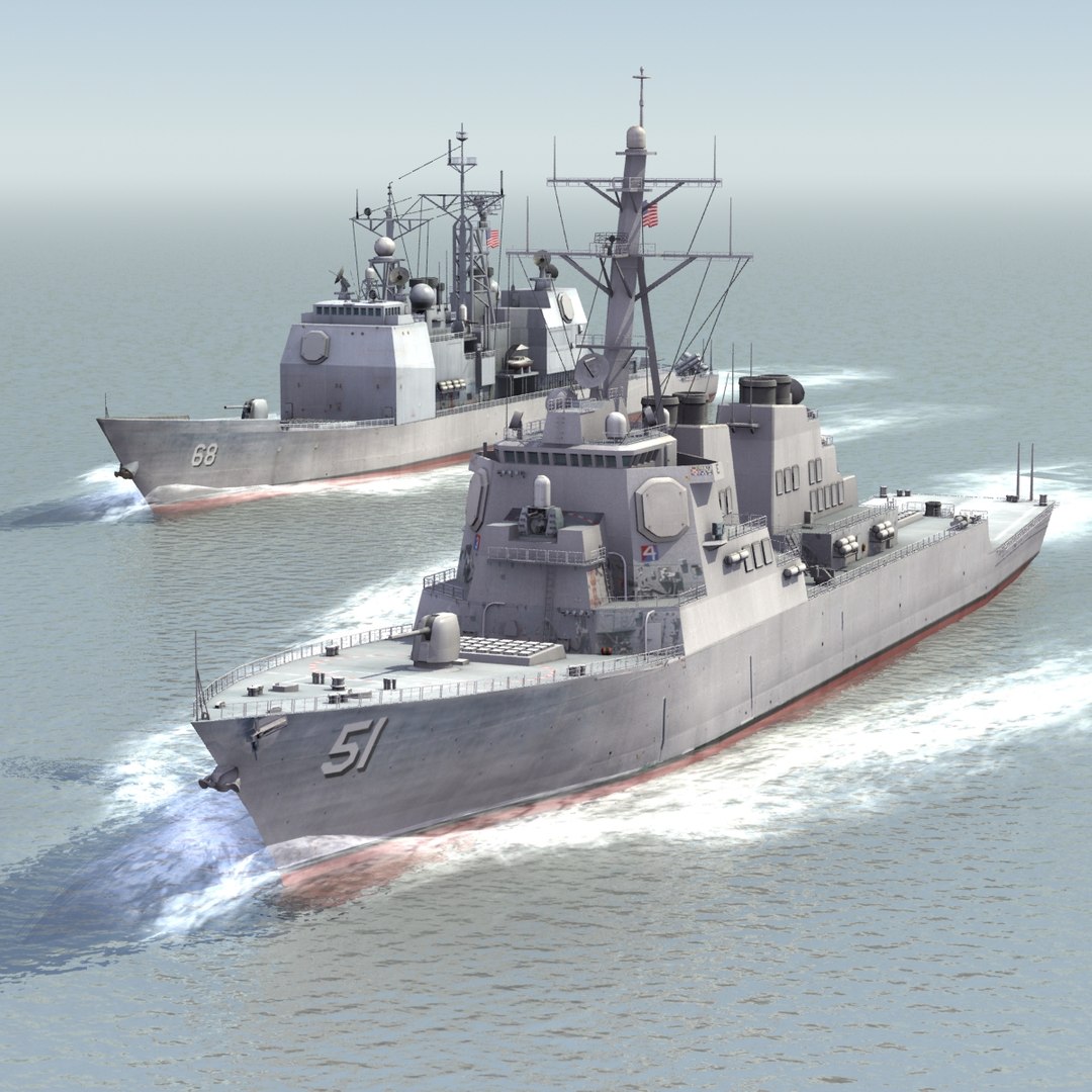 Ddg51 Navy Sets 3d Model