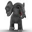 Cartoon Elephant Rigged for Cinema 4D