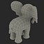 Cartoon Elephant Rigged for Cinema 4D