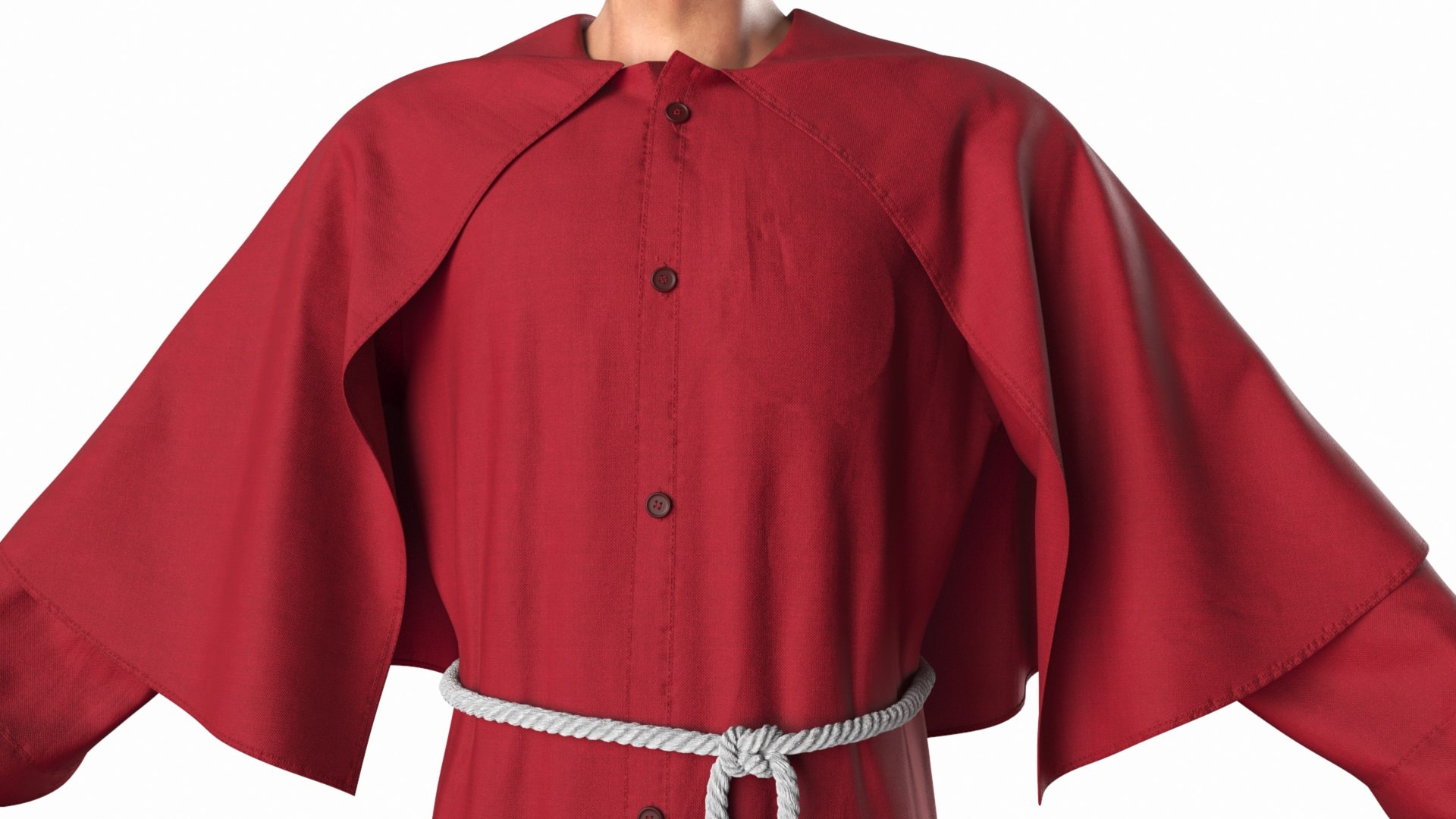 Male In Red Robe And Cape 3D - TurboSquid 2384712