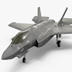 3D Stealth Multirole Fighter F35 Lightning II Rigged model