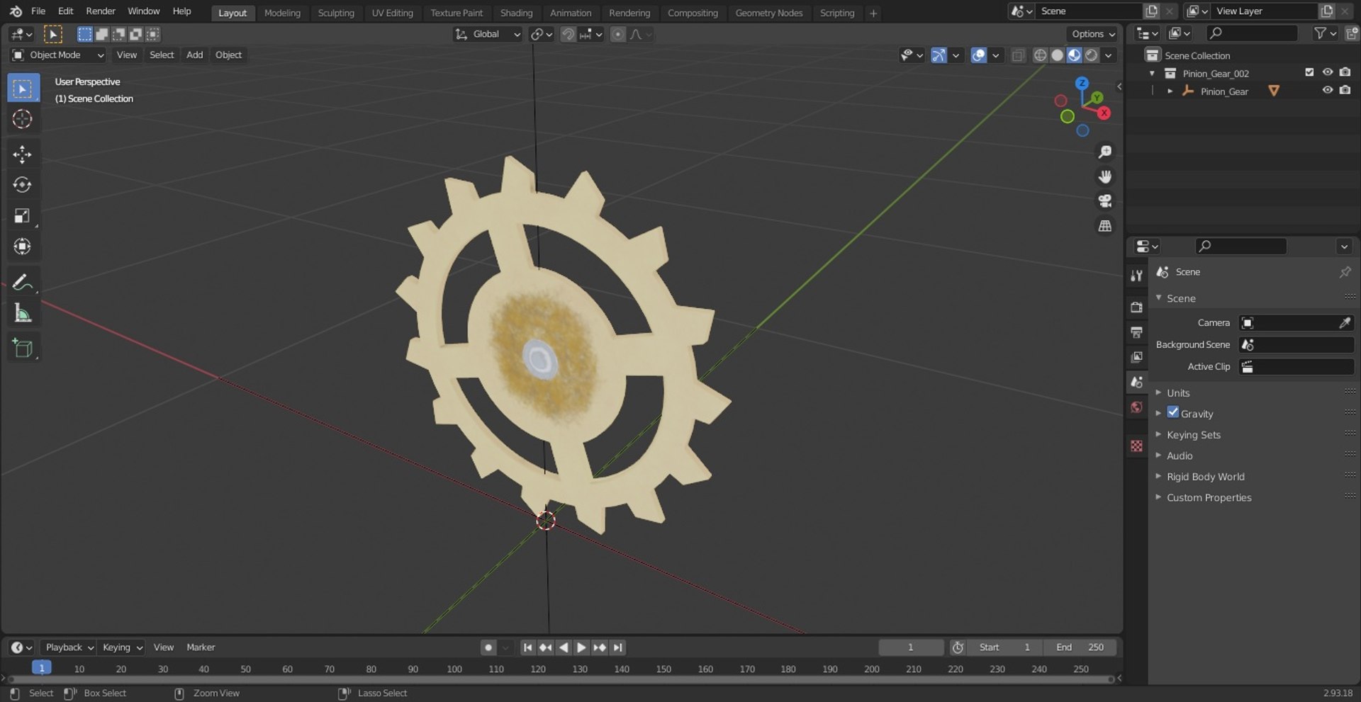 Pinion Gear 3D Model - TurboSquid 2158778