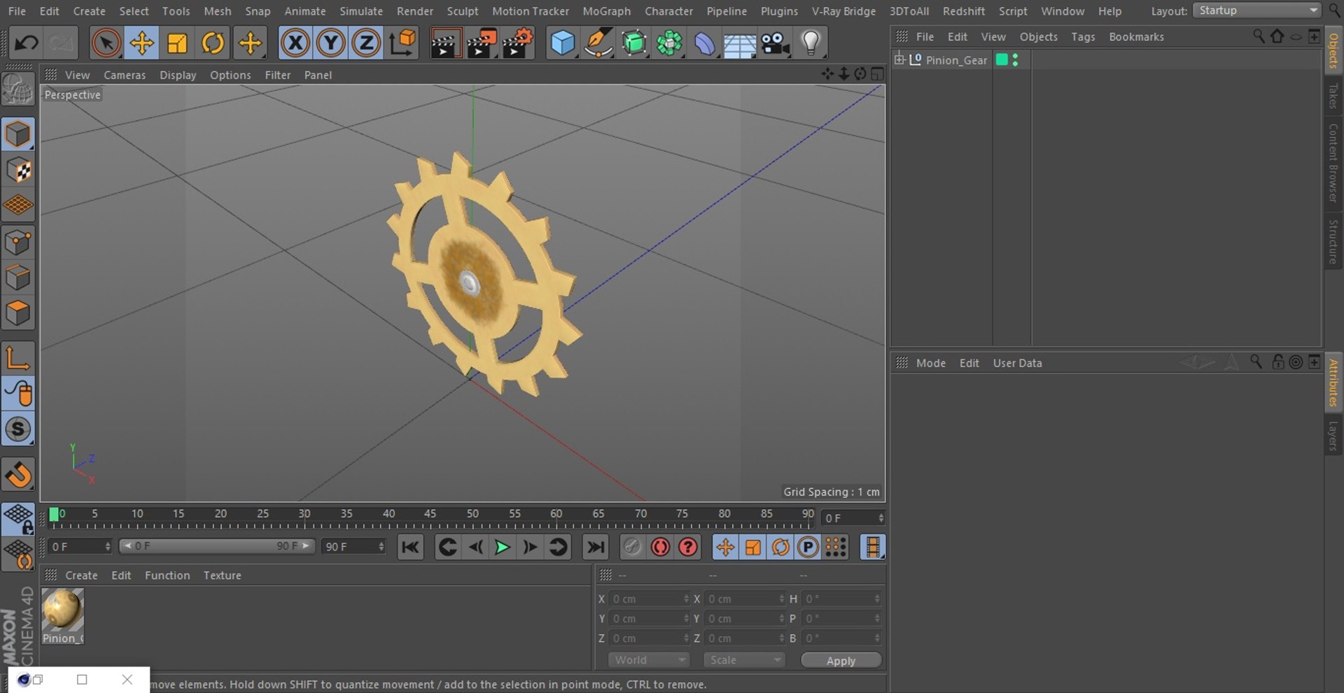 Pinion Gear 3D Model - TurboSquid 2158778