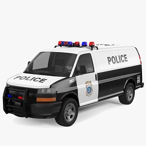 3D Police Van
