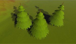 3D pine tree
