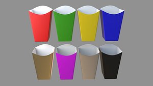 Popcorn Box v2 Collection 3D model