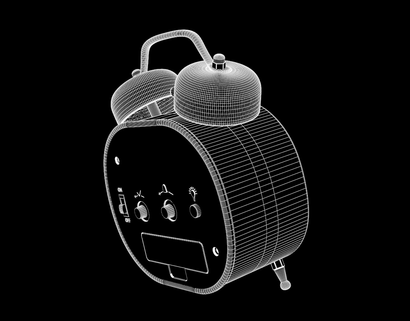 3D Alarm Clock Model TurboSquid 1211383