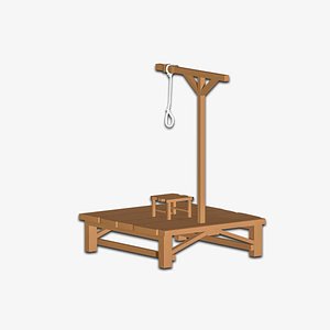 3D Hanging Gibbet 3D Model