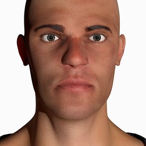 realistic male 3D model