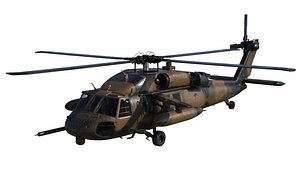 Black Hawk US Military Helicopter - Rigged
