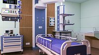 ICU Room -Intensive Care Unit -Hospital Interior