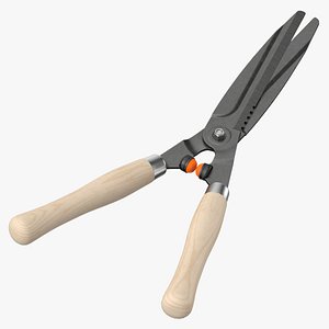 Hedge Shears Type 02 Clean and Dirty 3D model