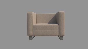 3D model badroom sofa