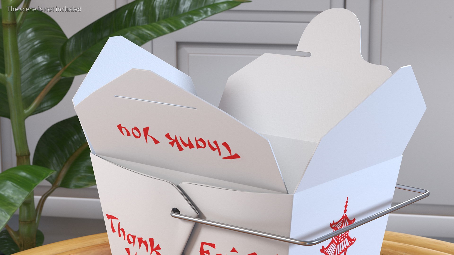 Chinese Restaurant Opened Takeout Box 16 Oz 3D Model - TurboSquid 1769385