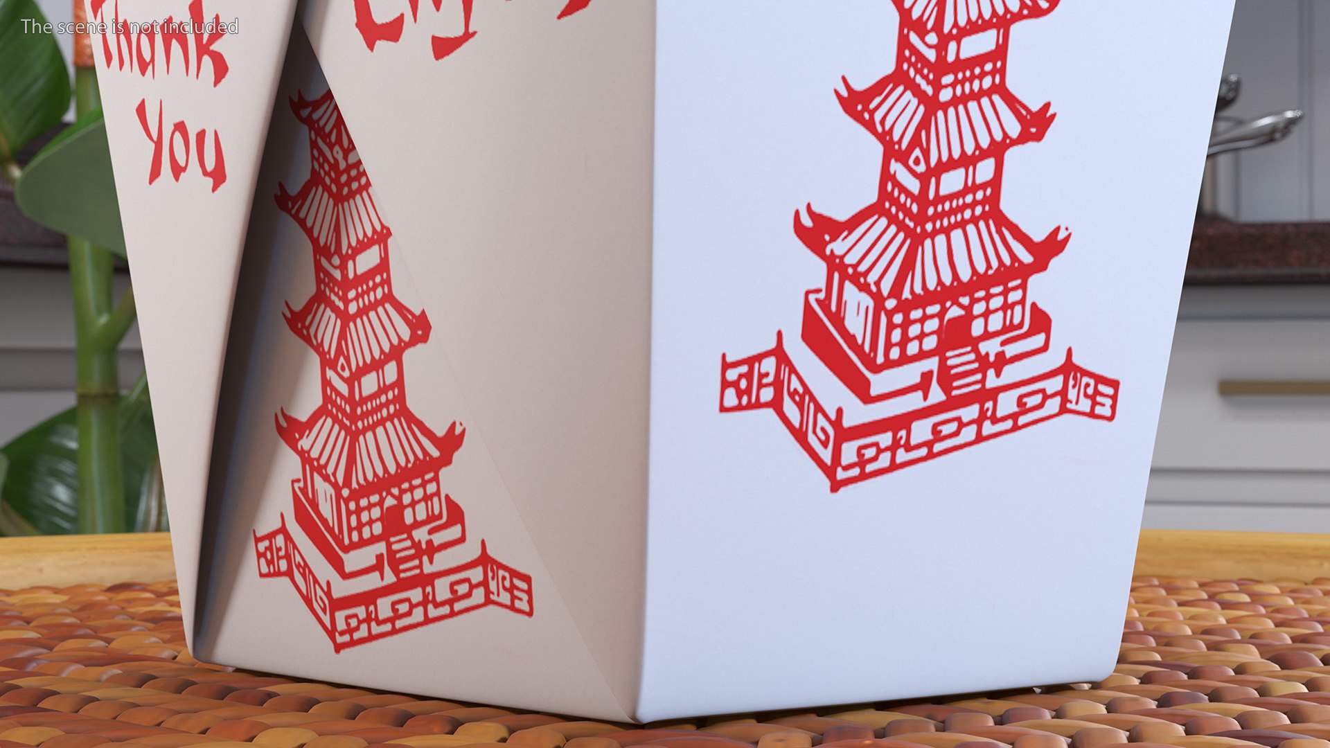 Chinese Restaurant Opened Takeout Box 16 Oz 3D Model - TurboSquid 1769385
