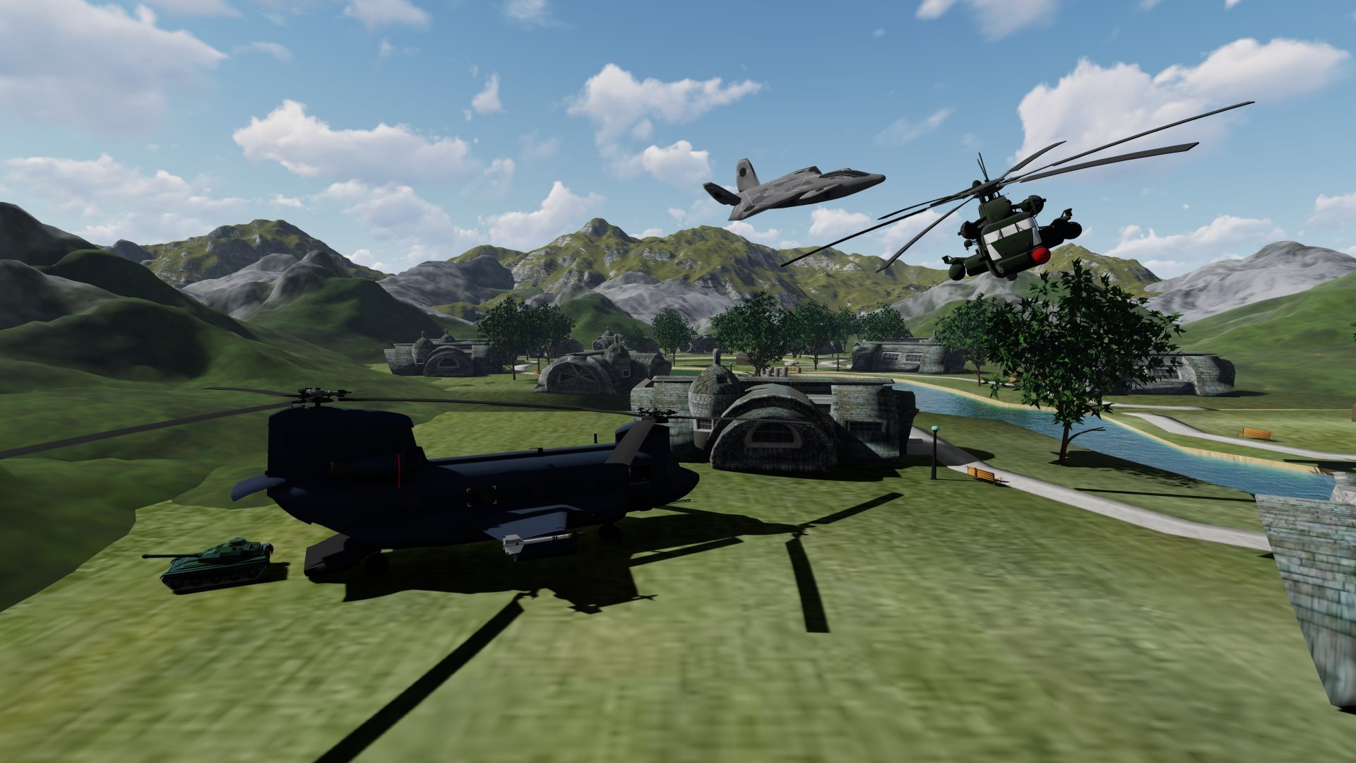Battle scene model https://p.turbosquid.com/ts-thumb/8A/vPD3FS/i0/military01_1photo/jpg/1665306998/1920x1080/fit_q87/e140cb9203c5ffa621cad6a61abfd21f8ab45afa/military01_1photo.jpg