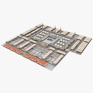 Masjid Al Nabawi Prophet Mosque Medina 3D model