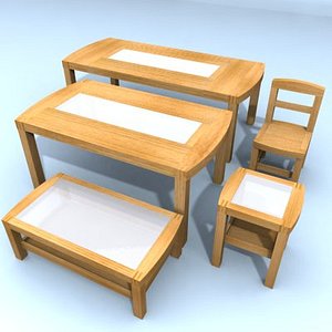 set tables chair wood max