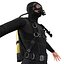 diver dive rigged 3d c4d