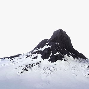 3D Snowy Mountain 001