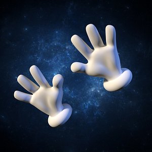 hands bones vertex 3d model
