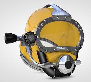 diving helmet 3d model