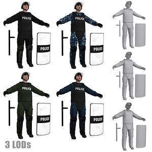 Riot Police LOD's Pack