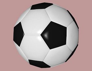 3ds max football soccer ball