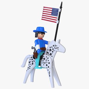 Playmobil Cavalry Corporal with Banner