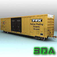 Railroad boxcar A606 TTX