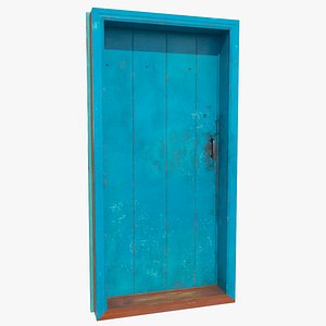 Old painted door model