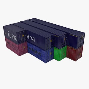 3D Shipping containers