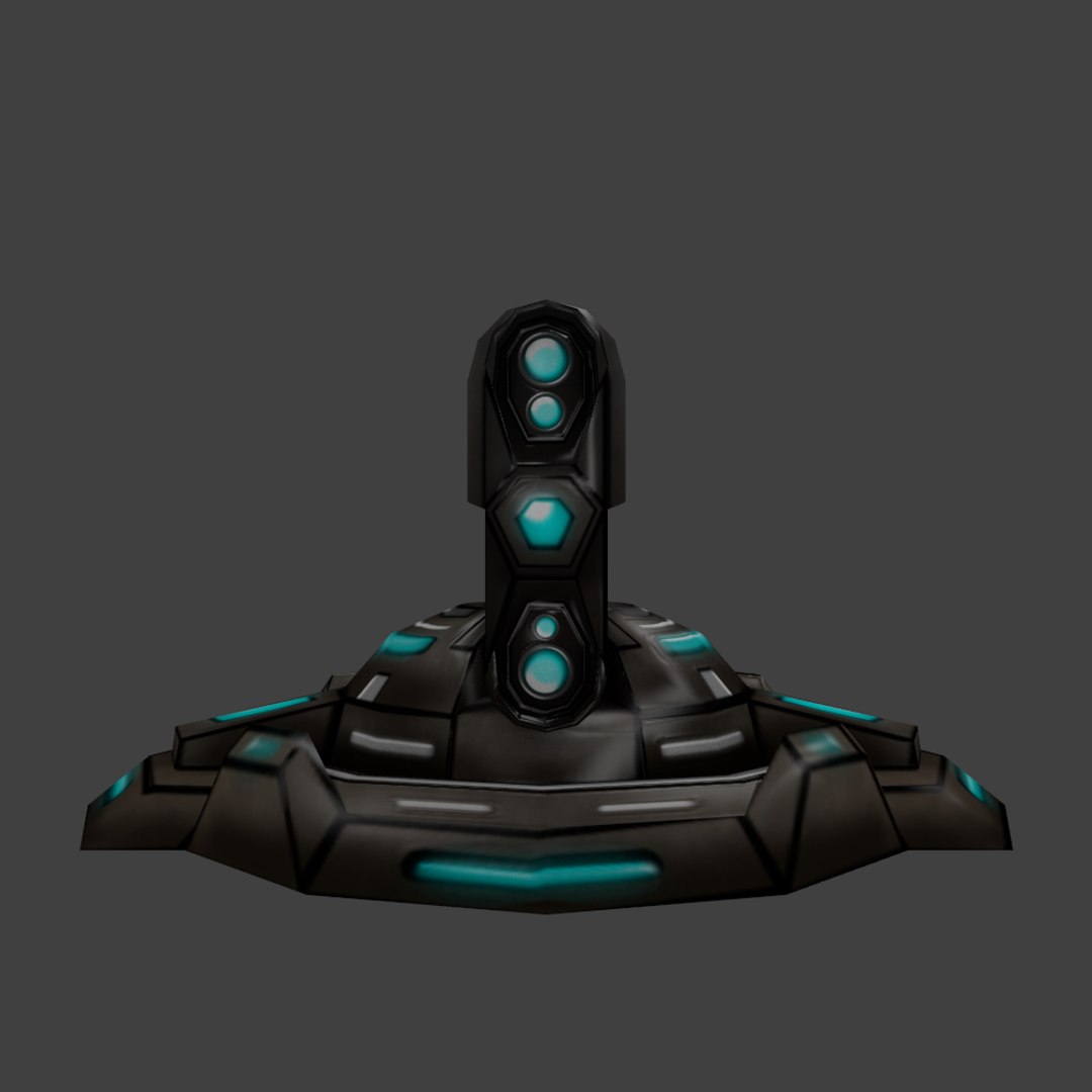 3d Sci-fi Turret