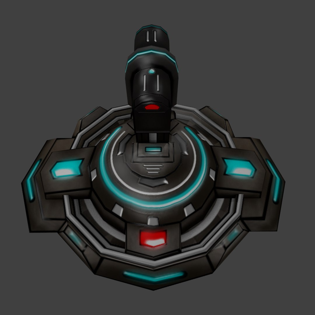 3d Sci-fi Turret