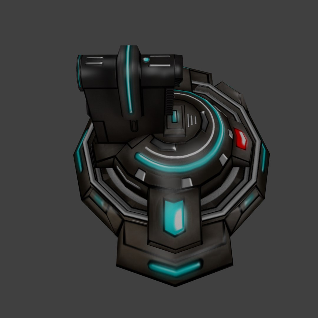 3d Sci-fi Turret