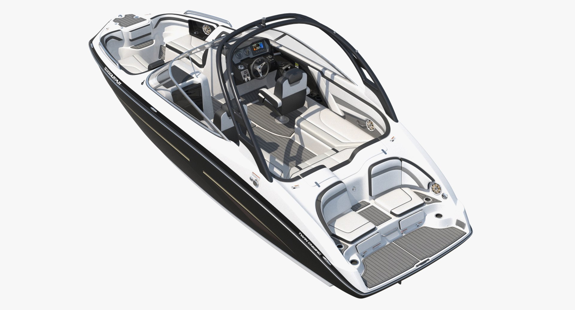 Luxury Sportboat Generic 3D model preview